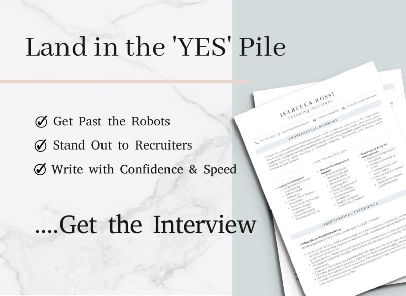 Professional Teaching Assistant Resume Template & Career Kit for Canva-C09 - Image 9